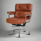 Eames Style Executive Lobby Office Chair - ES104 | Tan Leather Interior Furnishes