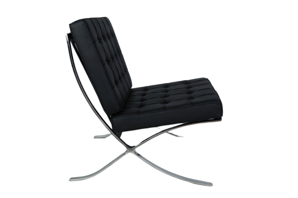 Mies Barcelona Pavilion Chair | Premium Leather in Elegant White Interior Furnishes