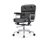 Eames Style Executive Lobby Office Chair - ES104 | Black Leather