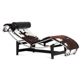 LC4 Style Chaise Longue Pony Leather – Designer Mid-Century Lounge Chair