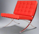 Mies Barcelona Pavilion Chair - Premium Italian Leather | Red Interior Furnishes