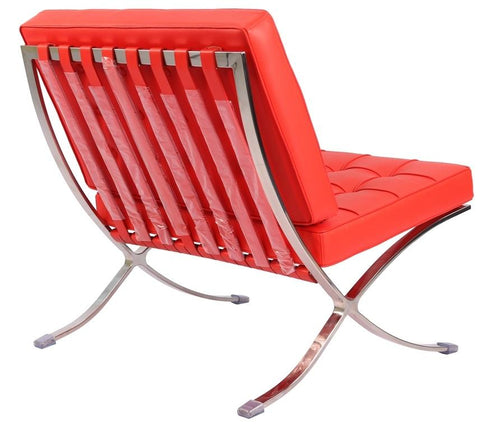 Mies Barcelona Pavilion Chair - Premium Italian Leather | Tan Brown Interior Furnishes Mies Barcelona Pavilion Chair - Premium Italian Leather | Tan Brown Interior Furnishes