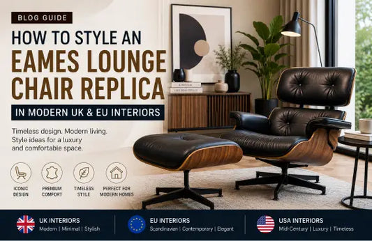 How to Style an Eames Lounge Chair Replica in Modern UK & EU Interiors