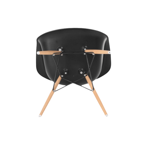 Iconic Black Eames-Style DAW Armchair | Sleek Modern Design