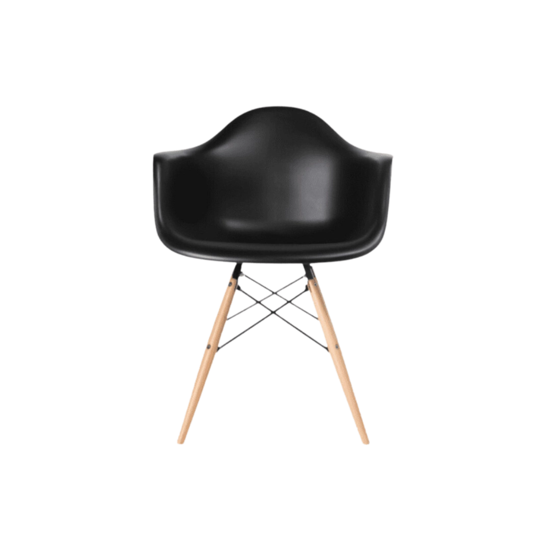 Iconic Black Eames-Style DAW Armchair | Sleek Modern Design