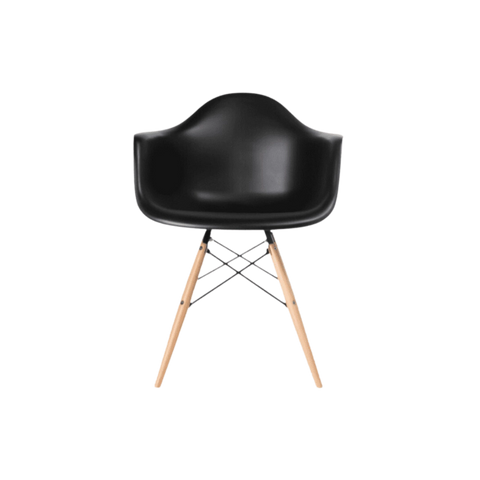 Iconic Black Eames-Style DAW Armchair | Sleek Modern Design