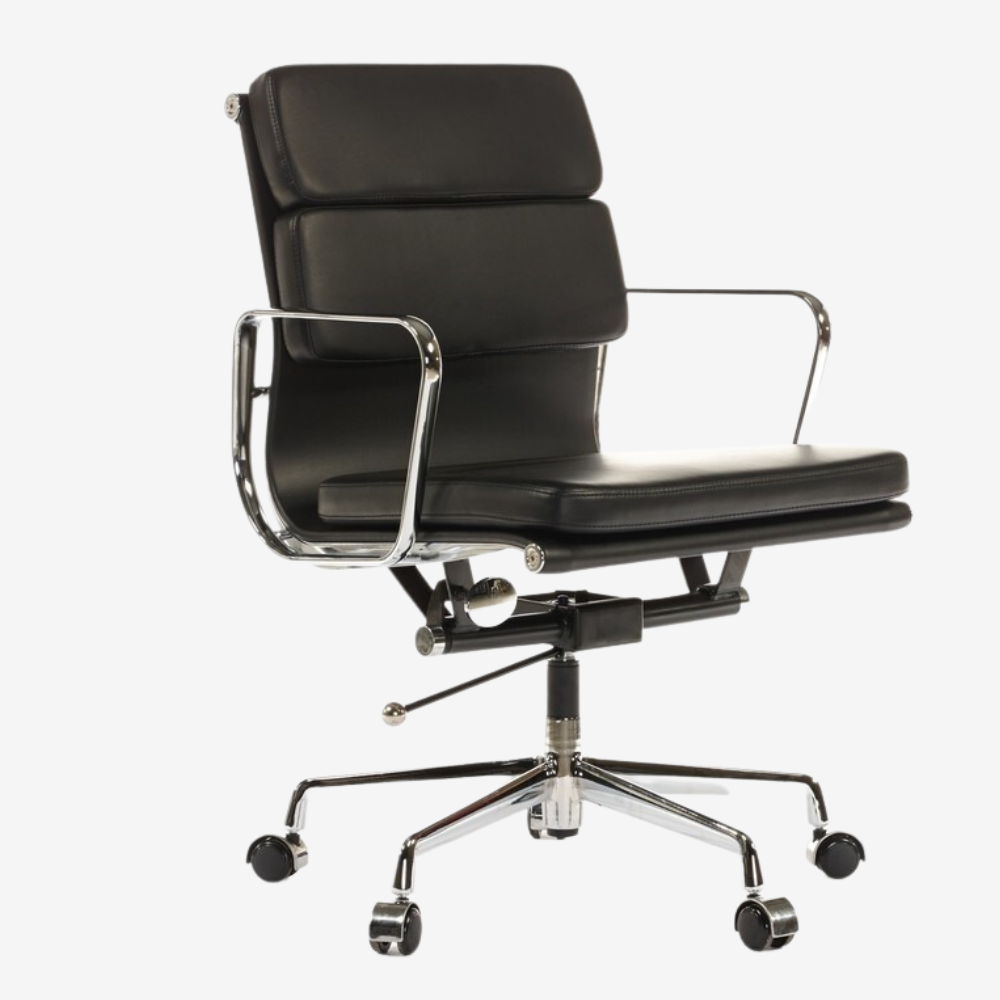 Elevate Your Workspace with the Camel Eames Soft Pad Office Chair - Comfort and Style for Professionals - Premium SOFT PAD LOW BACK from Interior Furnishes - Just $345! Shop now at Interior Furnishes