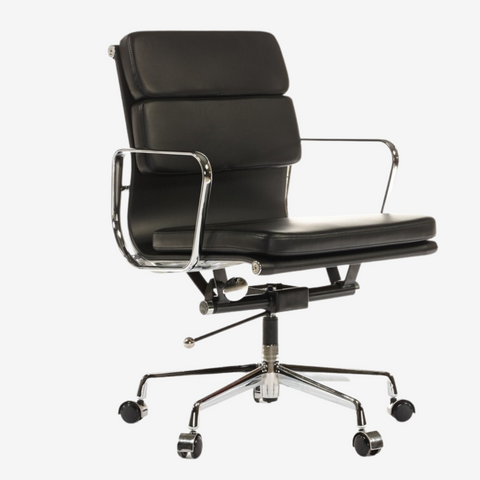 Elevate Your Workspace with the Camel Eames Soft Pad Office Chair - Comfort and Style for Professionals - Premium SOFT PAD LOW BACK from Interior Furnishes - Just $345! Shop now at Interior Furnishes