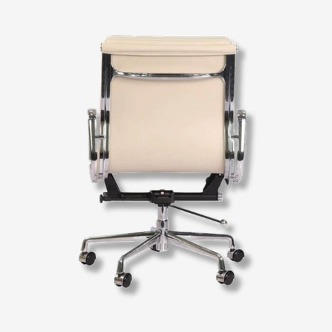 Eames Stylish Soft Pad Office Chair EA 217 - Low Back | Camel Leather