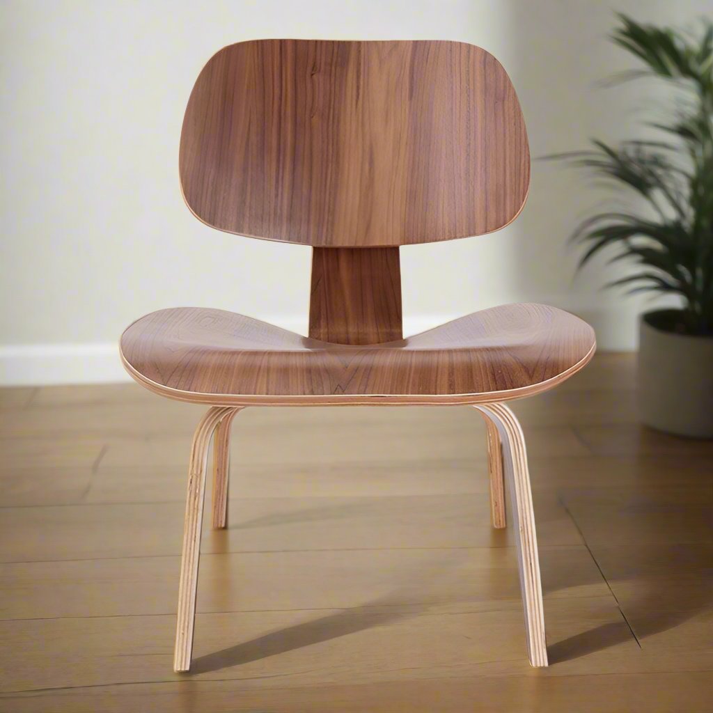 Eames Style LCW Plywood  Chair - Walnut Wood | Interior Furnishes - Premium Lcw Plywood from Interior Furnishes - Just $129.00! Shop now at Interior Furnishes