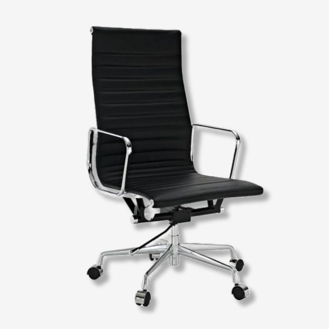 Eames Thin Pad Chair - Stylish High Back Support Office Seat | Luxe Funrishes - Premium Thin Pad Chairs from Luxe Furnishes - Just $325! Shop now at Luxe Furnishes