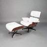 Mid-Century Modern Eames Lounge Chair & Ottoman Rose Wood - All Color