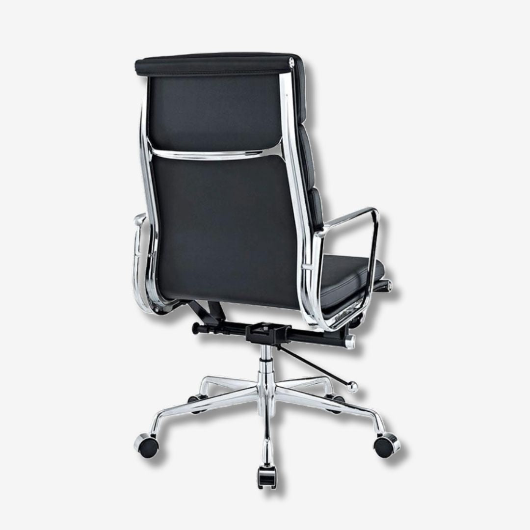 Eames Enchanted Soft Pad Office Chair EA 219 - High Back | Dark Brown Leather