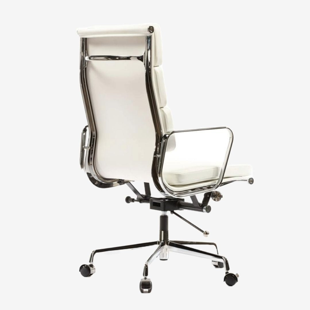 Eames Enchanted Soft Pad Office Chair EA 219 - High Back | Dark Brown Leather