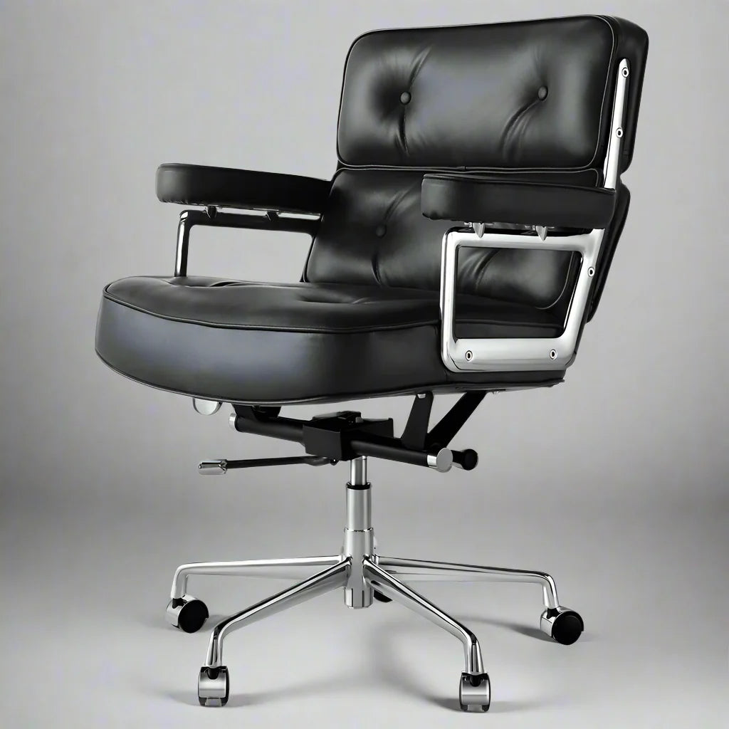 Eames Style Executive Lobby Office Chair - ES104 | White Leather Interior Furnishes