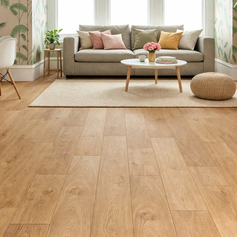 Interior woods 12mm Laminate Flooring Smoked Oak