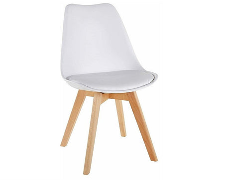 Modern Tulip Dining Chair - White