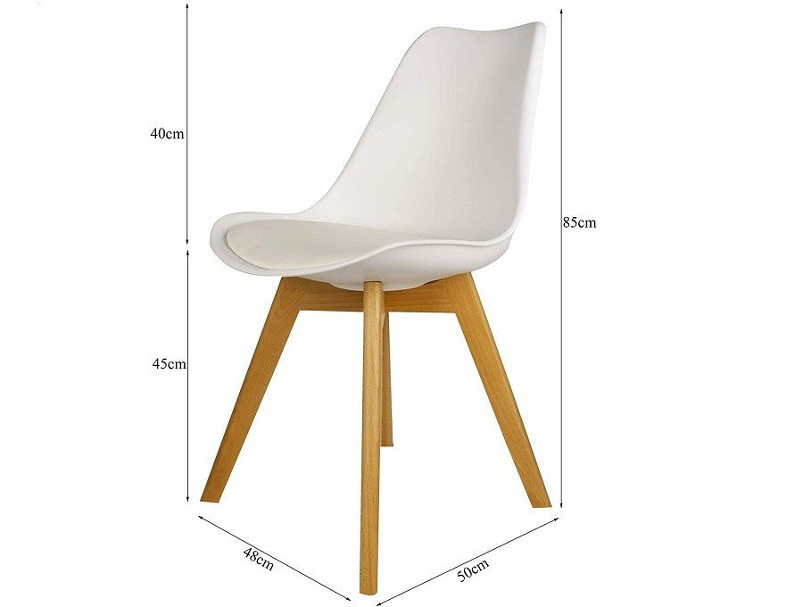 Modern Tulip Dining Chair - Black