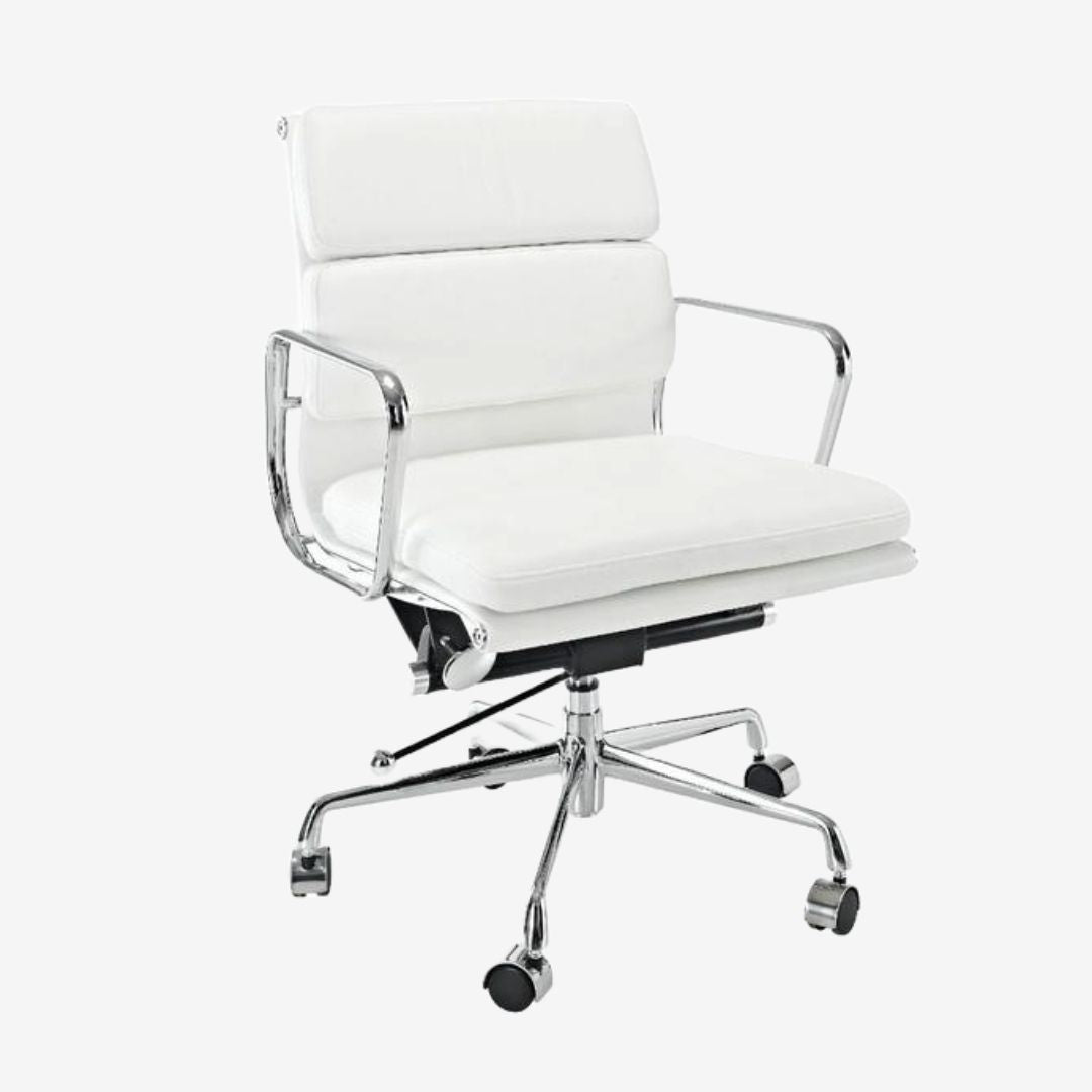 Elevate Your Workspace with the Camel Eames Soft Pad Office Chair - Comfort and Style for Professionals - Premium SOFT PAD LOW BACK from Interior Furnishes - Just $345! Shop now at Interior Furnishes