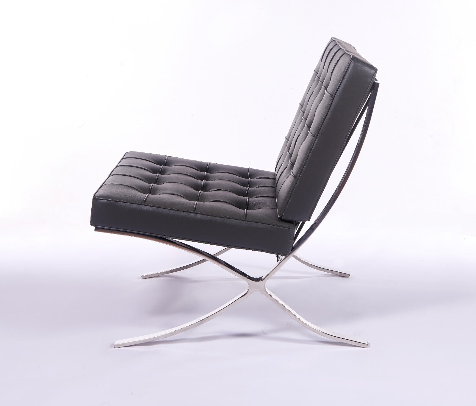 Mies Barcelona Pavilion Chair - Premium Italian Leather | Chocolate Brown Interior Furnishes