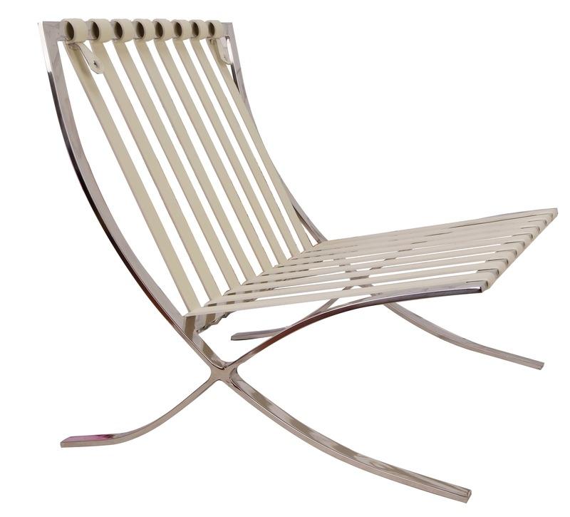 Mies Barcelona Pavilion Chair - Premium Italian Leather | Black Interior Furnishes