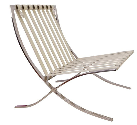 Mies Barcelona Pavilion Chair - Premium Italian Leather | Black Interior Furnishes
