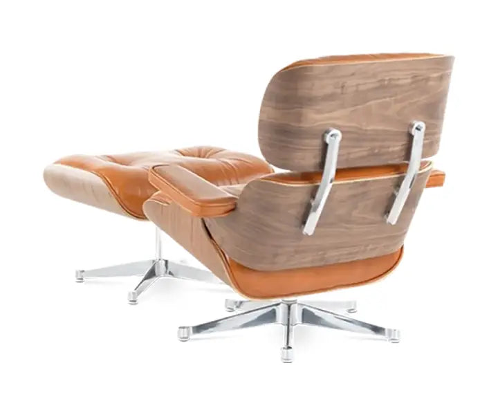 Premium Eames Style Chair Replica - Walnut Veneer Tan Brown