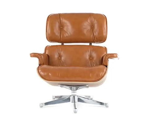 Premium Eames Style Chair Replica - Walnut Veneer Tan Brown