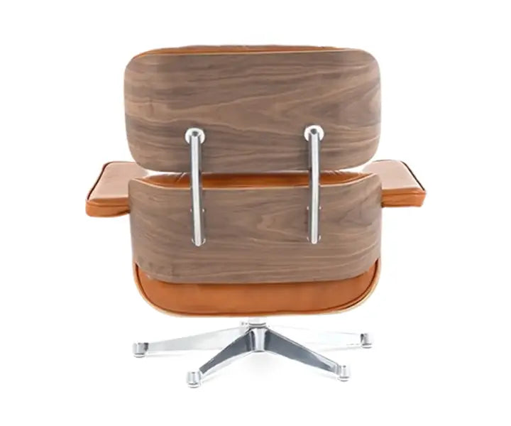 Premium Eames Style Chair Replica - Walnut Veneer Tan Brown