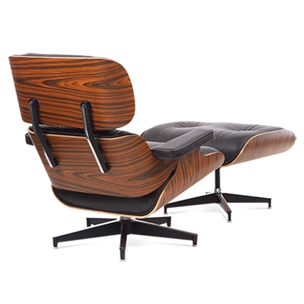 Iconic Design Charles Eames Lounge Chair & Ottoman – Rose Wood Chocolate Brown