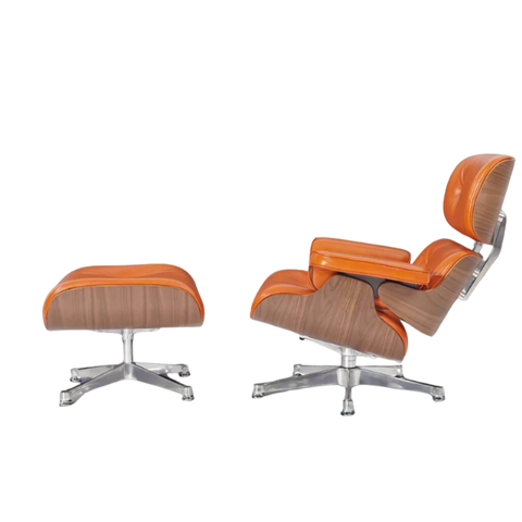 eames lounge tan brown chiar