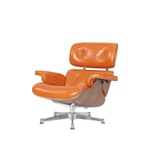 replica eames lounge chair camel brown