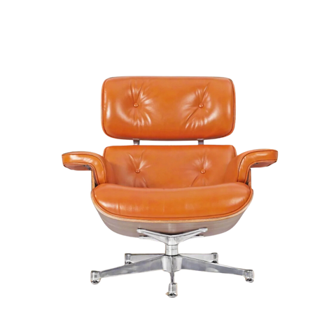 eames lounge chair camel brown