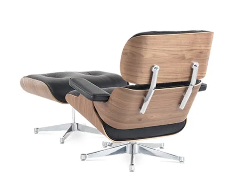 Premium Eames Style Chair Replica - Walnut Veneer Tan Brown
