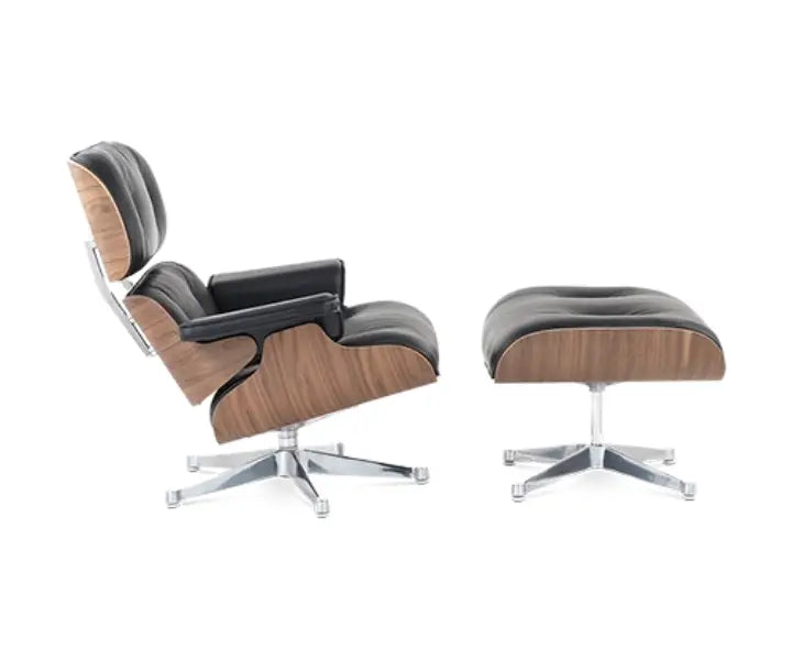 Premium Eames Style Chair Replica - Walnut Veneer Tan Brown