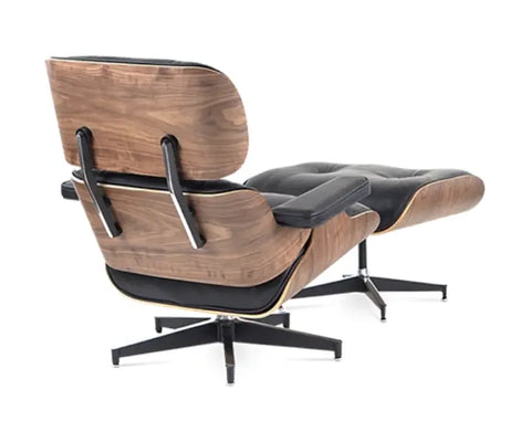 Premium Eames Style Chair Replica - Walnut Veneer Tan Brown