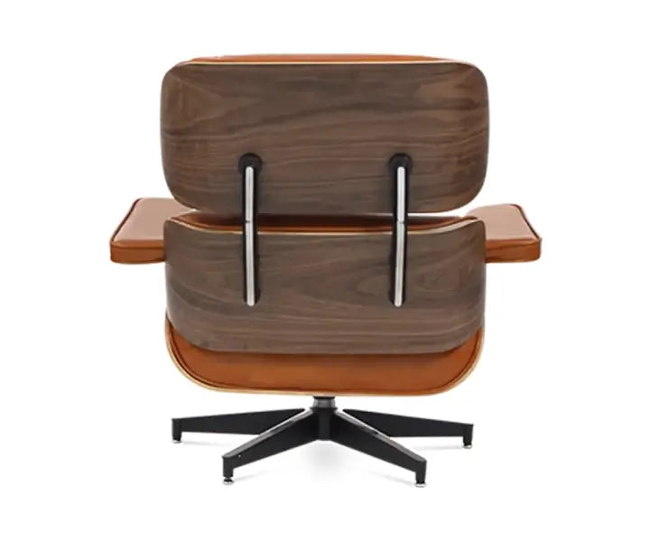 Premium Eames Style Chair Replica - Walnut Veneer Tan Brown