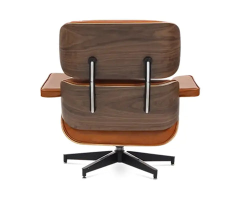 Premium Eames Style Chair Replica - Walnut Veneer Tan Brown