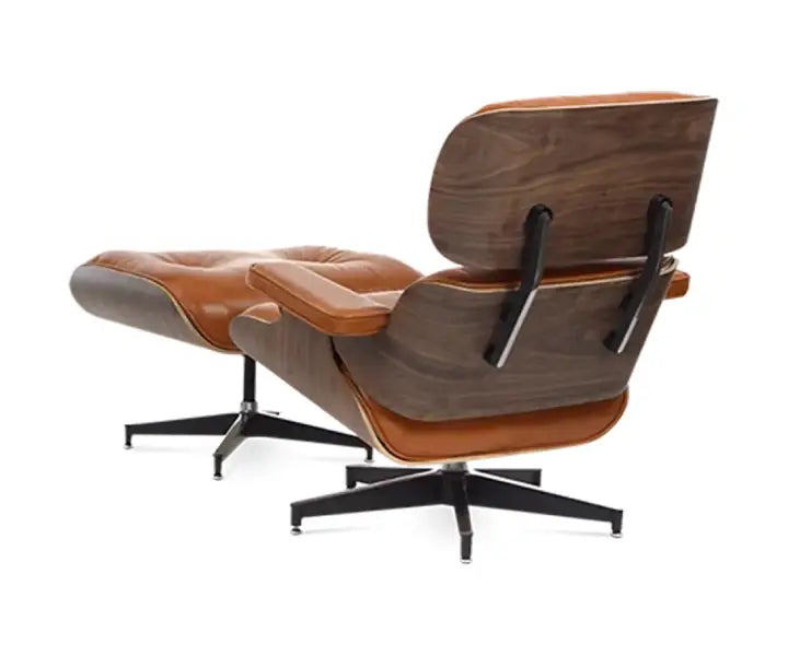 Premium Eames Style Chair Replica - Walnut Veneer Tan Brown