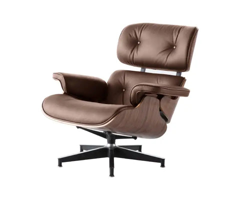 Premium Eames Style Chair Replica - Walnut Veneer Tan Brown