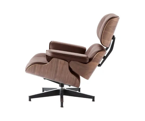 Premium Eames Style Chair Replica - Walnut Veneer Tan Brown