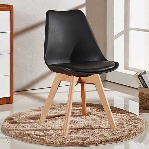 Modern Tulip Dining Chair - Black