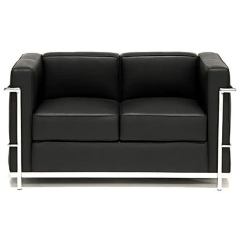 LC2 Style 2 Seater Sofa White – Modern White Leather Sofa Inspired Design