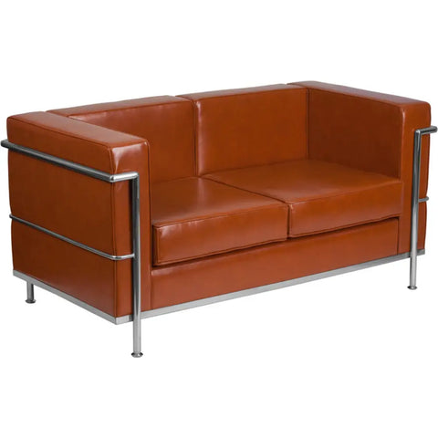 LC2 Style 2 Seater Sofa White – Modern White Leather Sofa Inspired Design