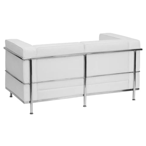 LC2 Style 2 Seater Sofa White – Modern White Leather Sofa Inspired Design