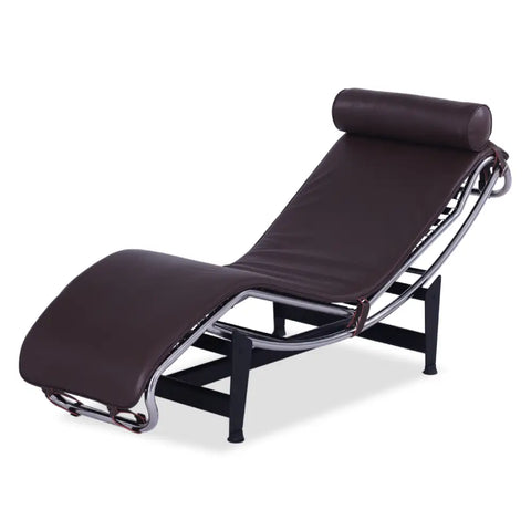 LC4 Chaise Longue Black Leather – Mid-Century Inspired Modern Reclining Chair