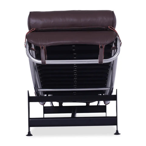 LC4 Chaise Longue Black Leather – Mid-Century Inspired Modern Reclining Chair