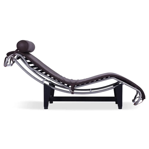 LC4 Chaise Longue Black Leather – Mid-Century Inspired Modern Reclining Chair