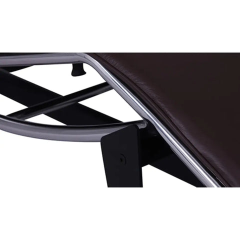 LC4 Chaise Longue Black Leather – Mid-Century Inspired Modern Reclining Chair