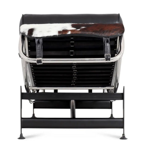 LC4 Chaise Longue Black Leather – Mid-Century Inspired Modern Reclining Chair